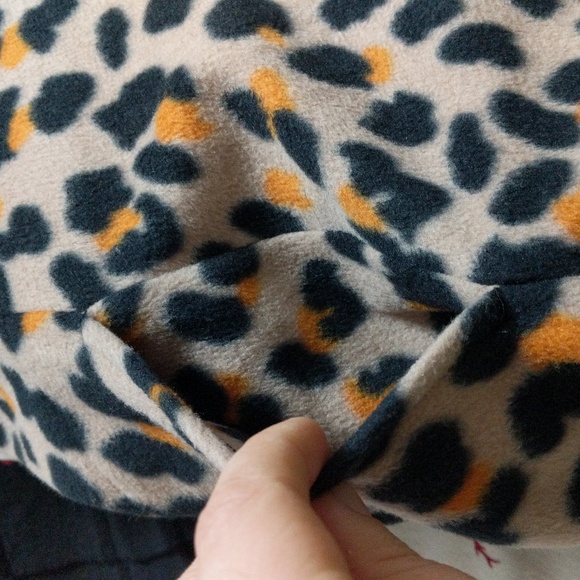 #55.Soft & Cozy Company Wrap Fleece Animal Print Cardigan with pockets.Small - Picture 11 of 11